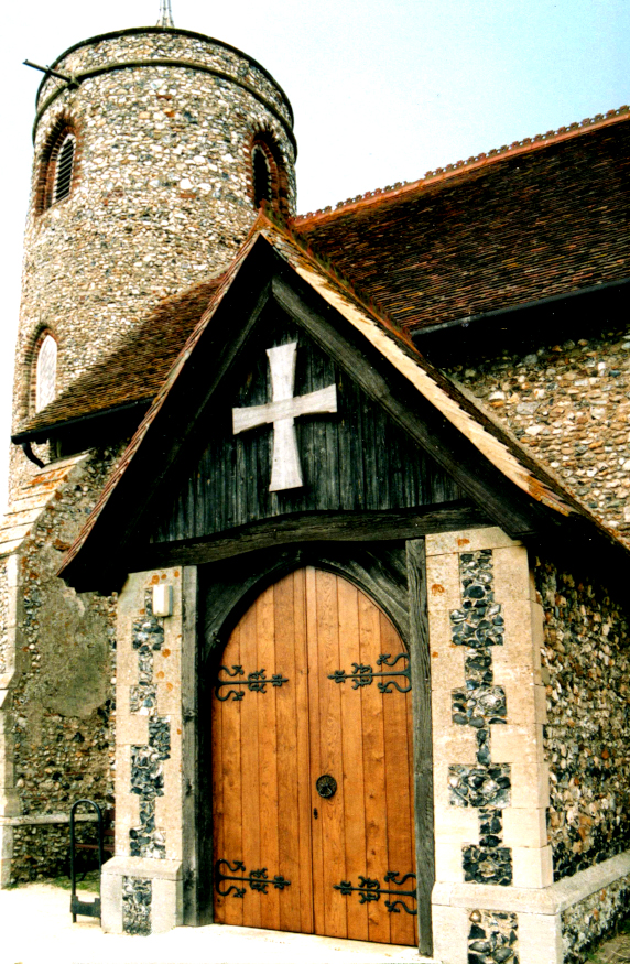 Church doors made from oak